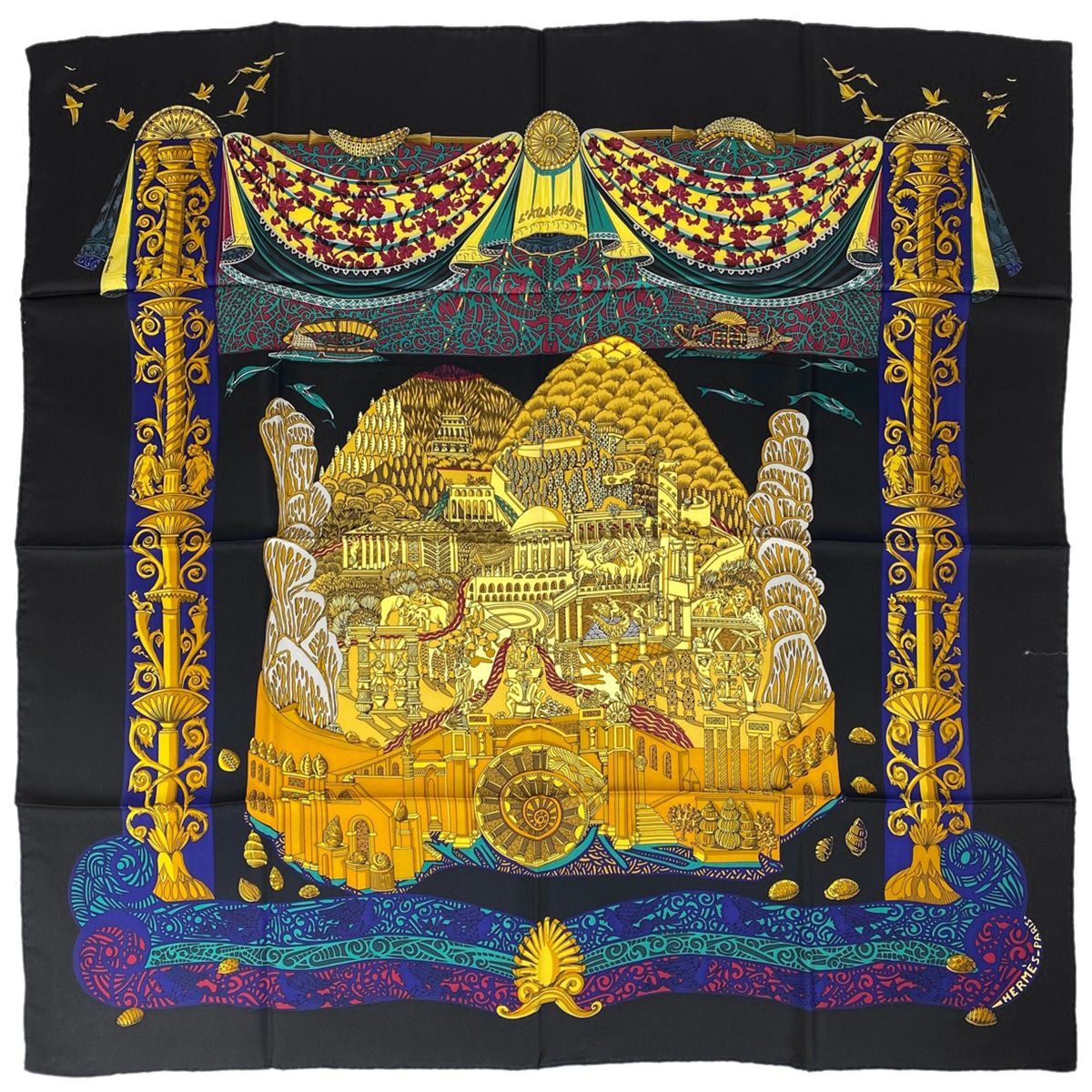 エルメス HERMES カレ 90 LATLANTIDE アトランティス大陸 スカーフ