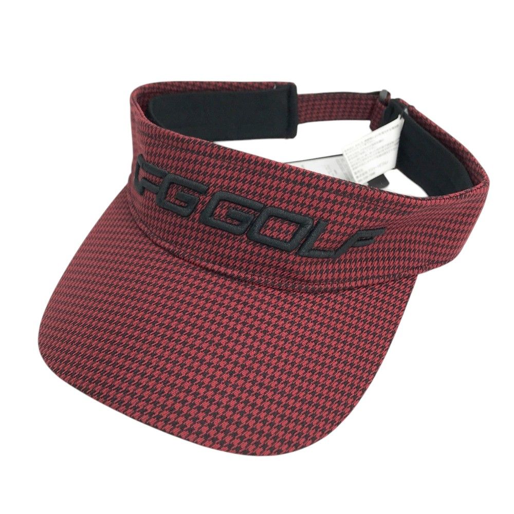 CPG GOLF シーピージーゴルフ  サンバイザー 千鳥柄 レッド系 ONE SIZE [240101370419] ゴルフウェア ストスト
