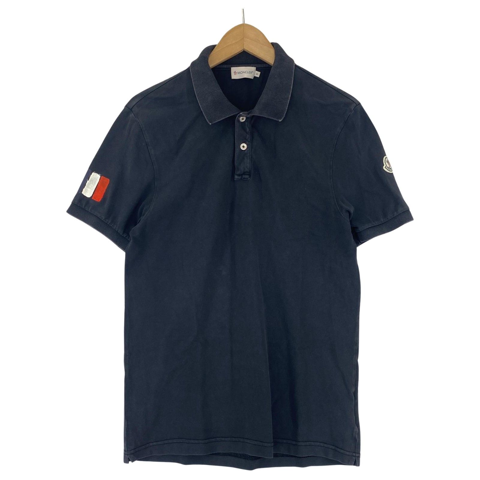 ↓↓値下げ中↓↓【MONCLER】ワンポイントロゴ ポロシャツ MONCLER (モンクレール) ワンポイント ロゴワッペン