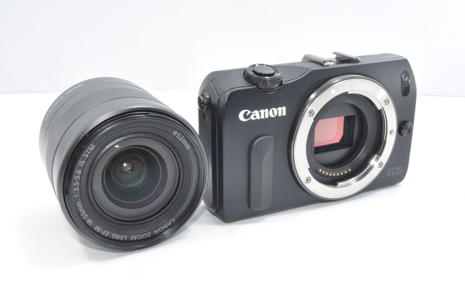 Canon EOS M ブラック　18-55mmSTMレンズキット CANON EOS M ダブルレンズキット [ブラック] 価格比較 - 価格.com