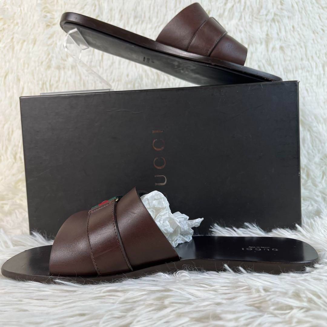 GUCCI ブラウン　サンダル GUCCI サンダル ブラウン - メルカリ