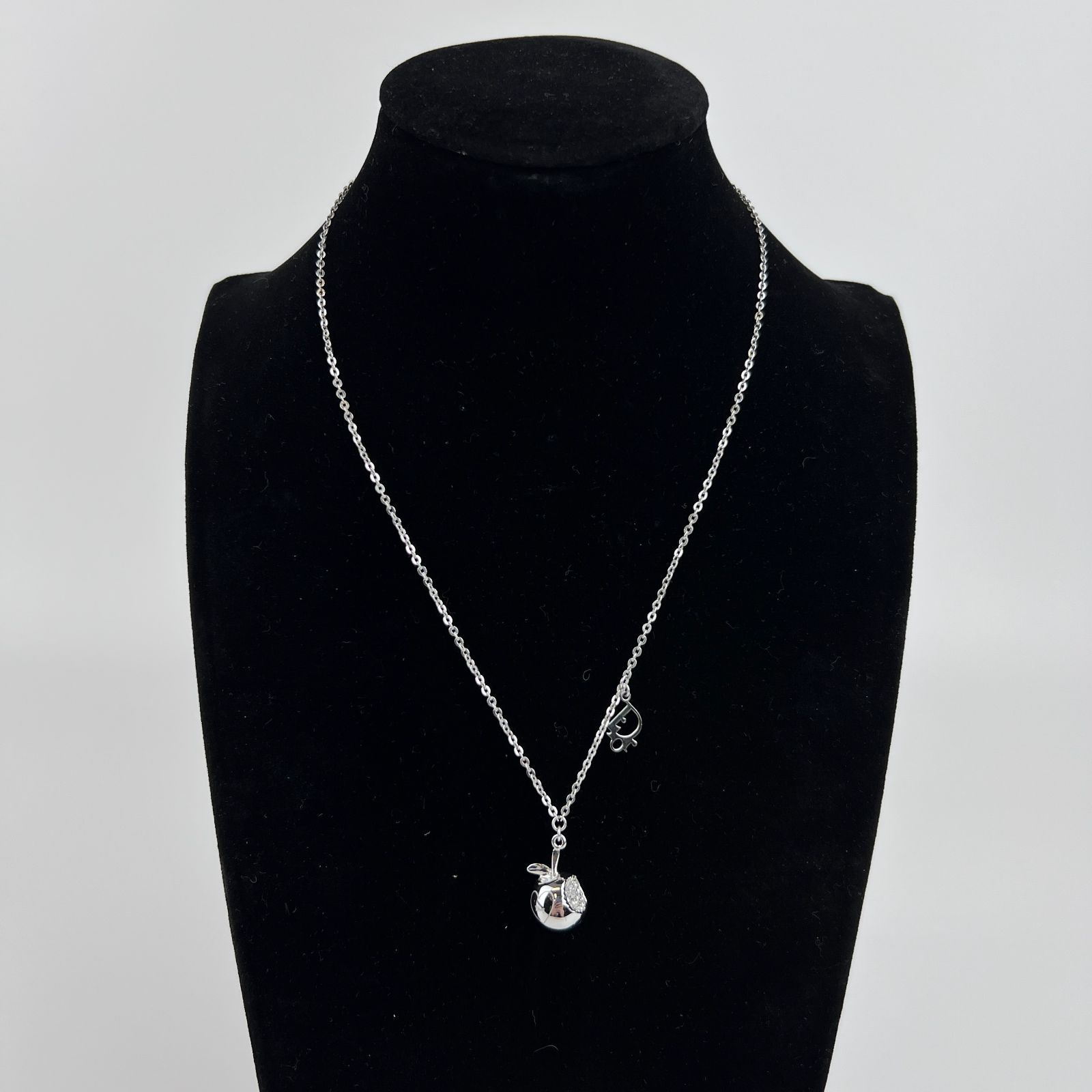 中古】Christian Dior クリスチャンディオール ロゴ りんご