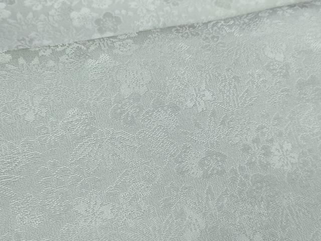 平和屋本店□極上 小紋 反物 着尺 三眠蚕絹 厄除干支紋意匠織 花尽くし