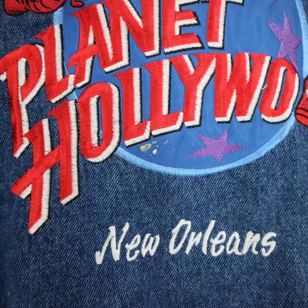 90年代 USA製 PLANET HOLLYWOOD プラネットハリウッド デニム