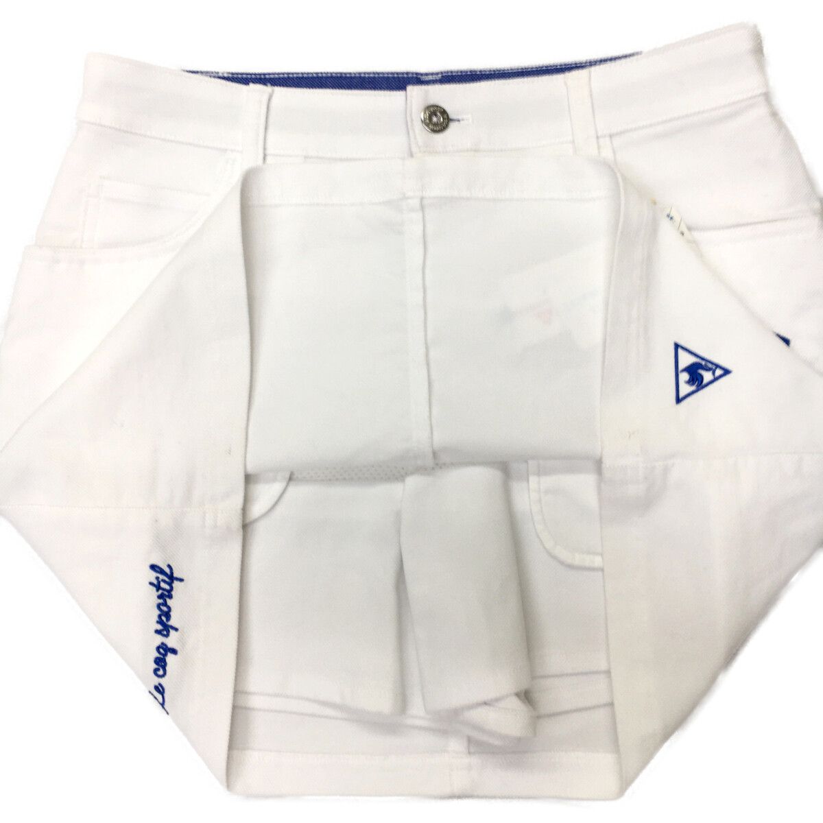 le coq sportif - coco 未使用品 ルコックスポルティフ le coq sportif レディース スカート 13号 白 ホワイト 訳あり 春夏 未使用品 レディース ルコックスポルティフ le coq sportif