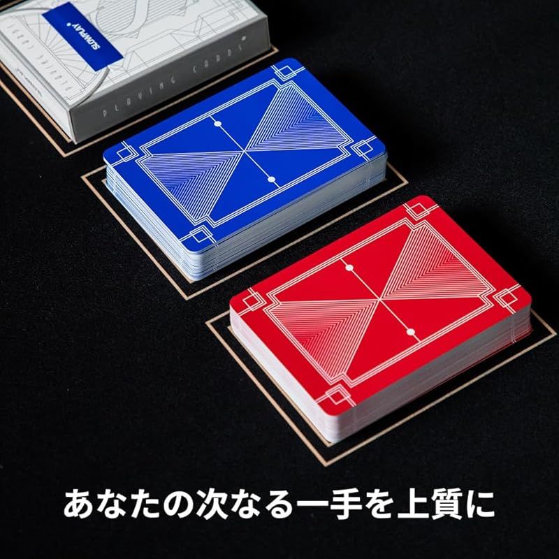 SLOWPLAYトランプ プラスチック 10デッキ ジャンボインデックス ポーカーサイズ 柔軟性 耐久性 防水 水洗い可 テキサスホールデム用