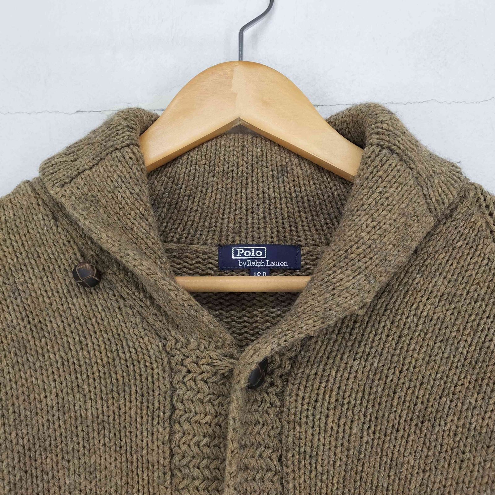 【美品】Polo by Ralph Laurenウール カーディガン 胡桃ボタン 楽天市場】くるみボタン カーディガン（ブランドラルフローレン
