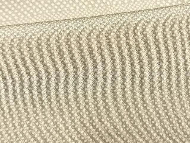 平和屋着物▽上質な小紋　単衣　浜ちりめん　伊と幸　市松水玉文　反端付き　正絹　逸品　AAAW1389fy 平和屋着物▽上質な小紋 単衣 浜ちりめん 伊と幸 市松水玉文 反端付き