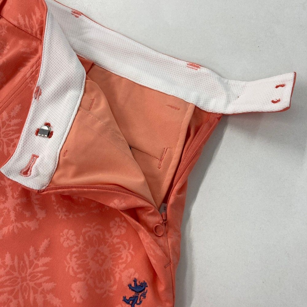 サイズ：S ADMIRAL アドミラル キュロットパンツ 総柄 オレンジ系