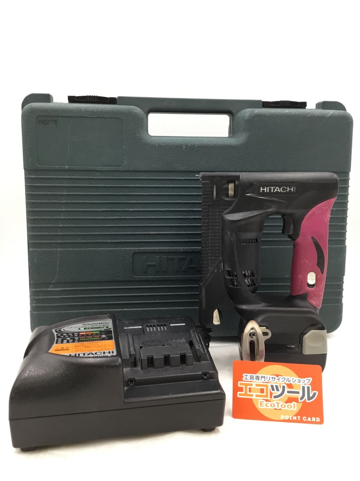 品 HiKOKI|ハイコーキ 14.4Vコードレスタッカ N14DSL NK ケース 蓄電池 充電器付き ITB4A1TIODRO エコツール半田店 M02