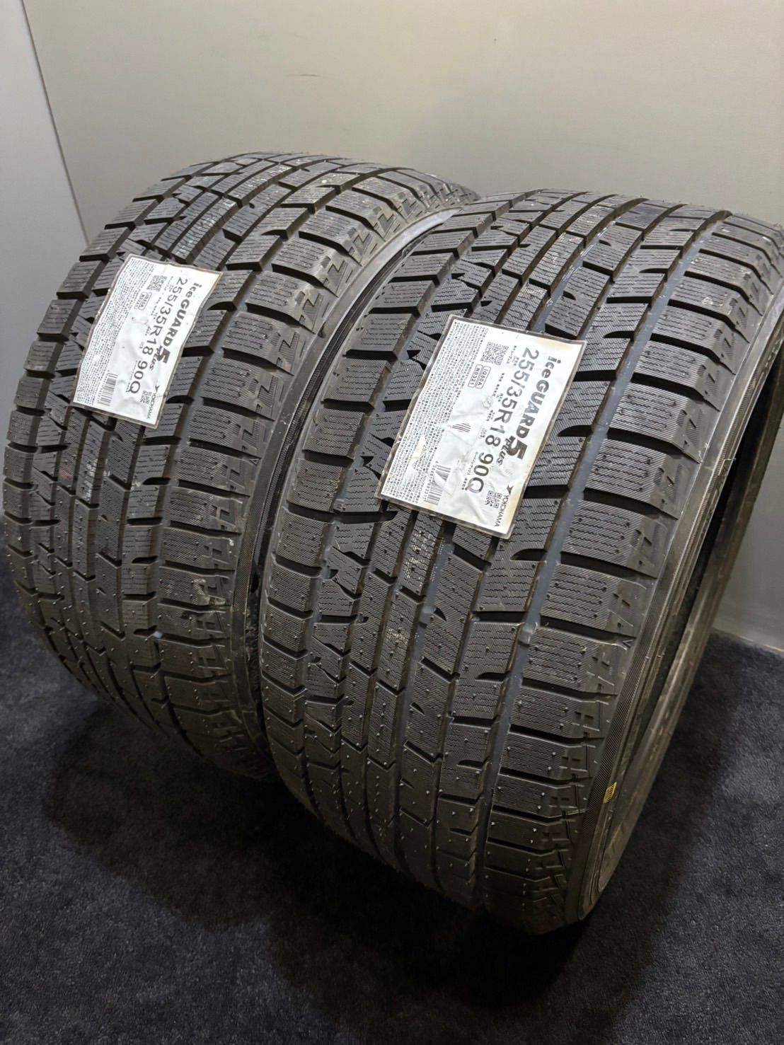 YOKOHAMA iG50 PLUS 155/65R14 2019年 8分目 19年製 YOKOHAMA iceGUARD iG50PLUS 155/65R14 TOPY LVF 14×4.5J