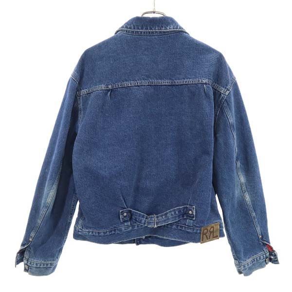90s RRL ダブルアールエル 三ツ星 USA RRL 90s USA製 初期黒タグ 赤三ツ星 デニムジャケット L ダブル