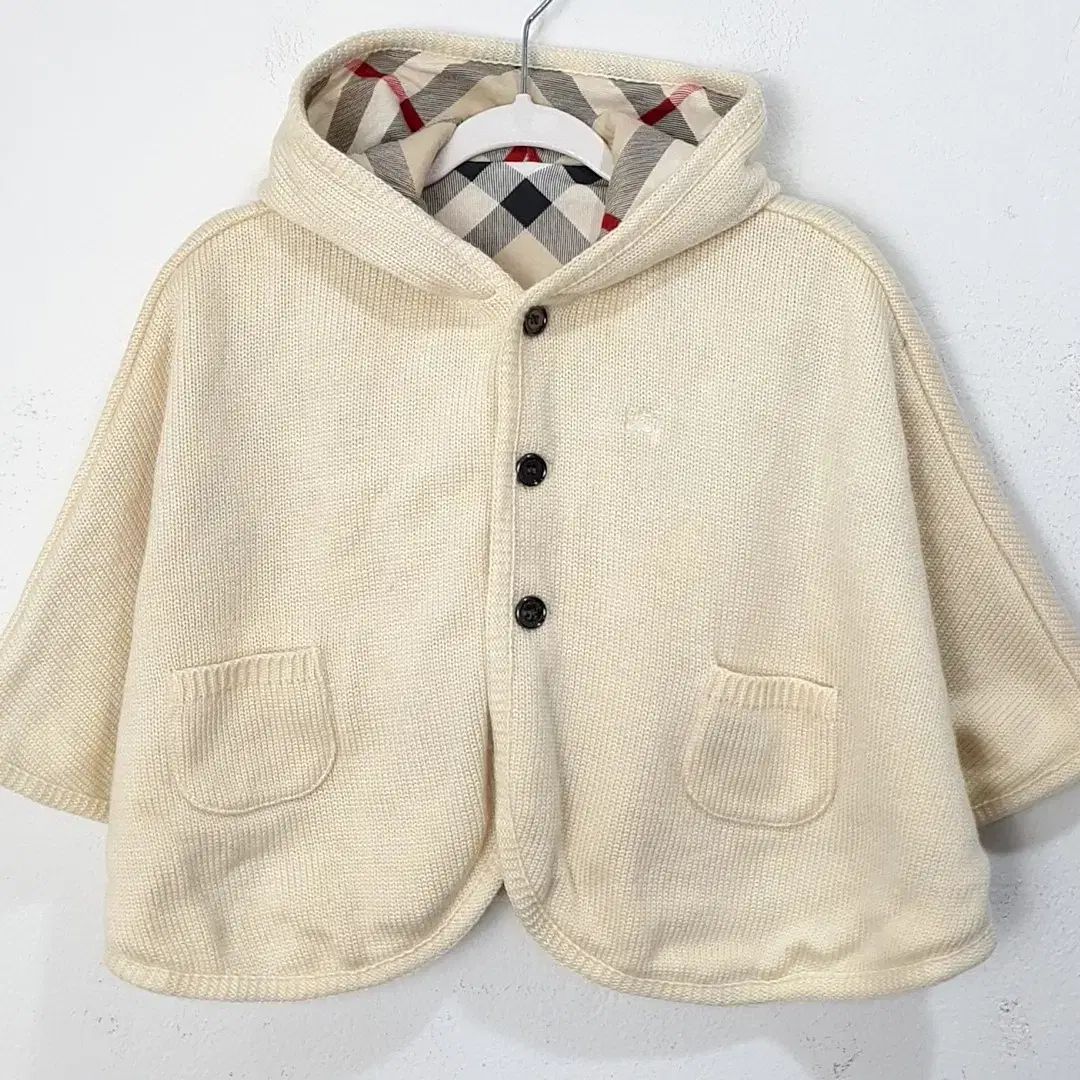 2 ー 4y BURBERRY バーバリー リバーシブル ケープ ポンチョ