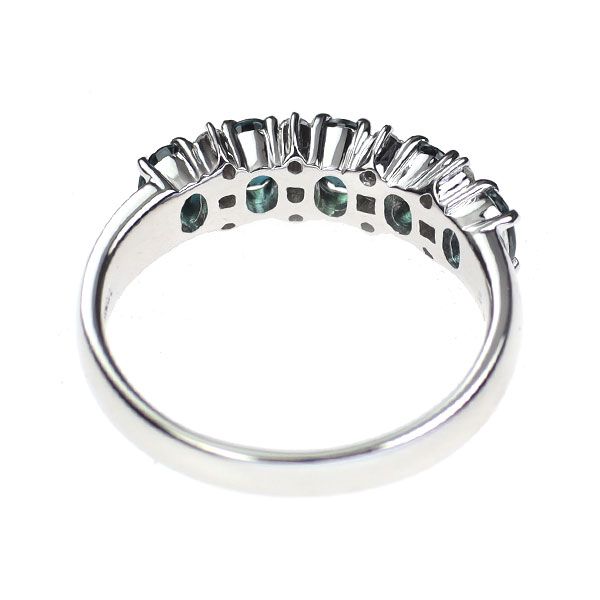 希少 K18WG アレキサンドライト ダイヤモンド リング 0.92ct D0.19ct  