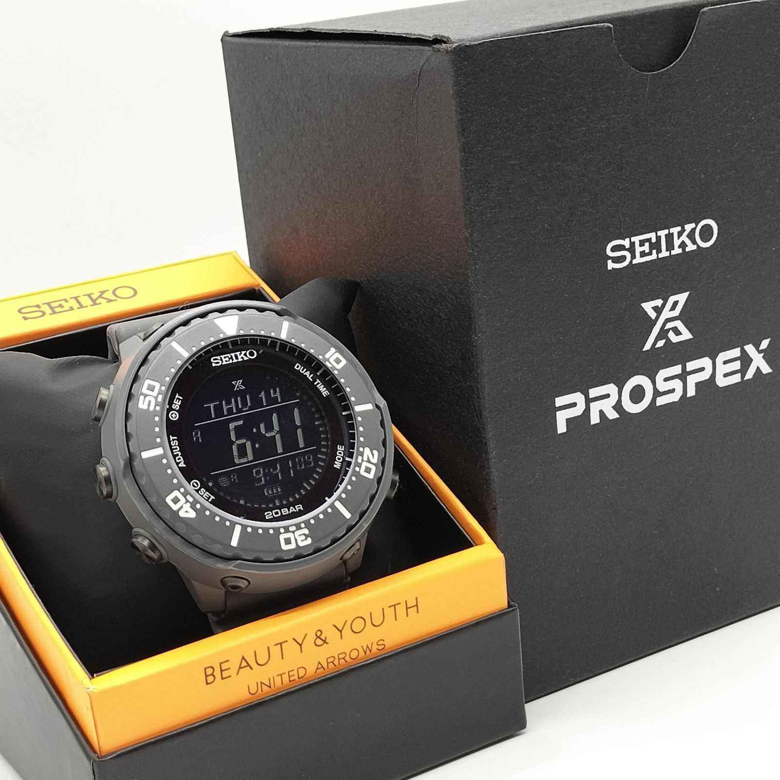 孤高の一作✨】 SEIKO PROSPEX フィールドマスター ダイバーズウォッチ ビューティ＆ユースコラボ ユナイテッドアローズ別注 グレー -  メルカリ