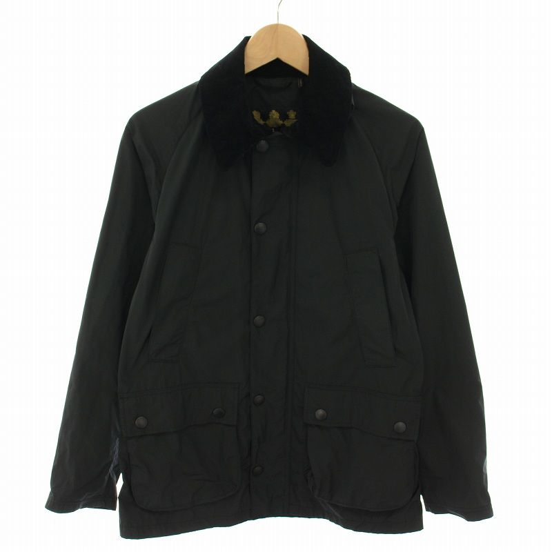 Barbour ブラックジャケット コーデュロイ襟 バブアー Barbour ビデイルカジュアルジャケット BEDALE CASUAL