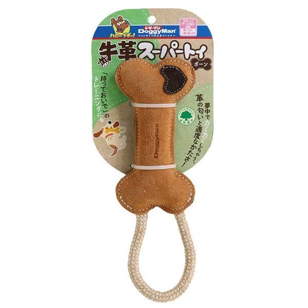 （まとめ）牛革スーパートイ ボーン〔×5セット〕 (犬用玩具)
