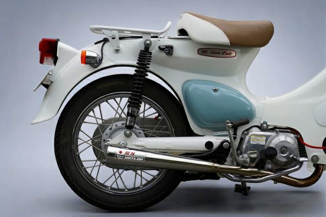 リトルカブ スーパーカブ ブラック 330mm強化リアショック BRIGHTFACE_UK