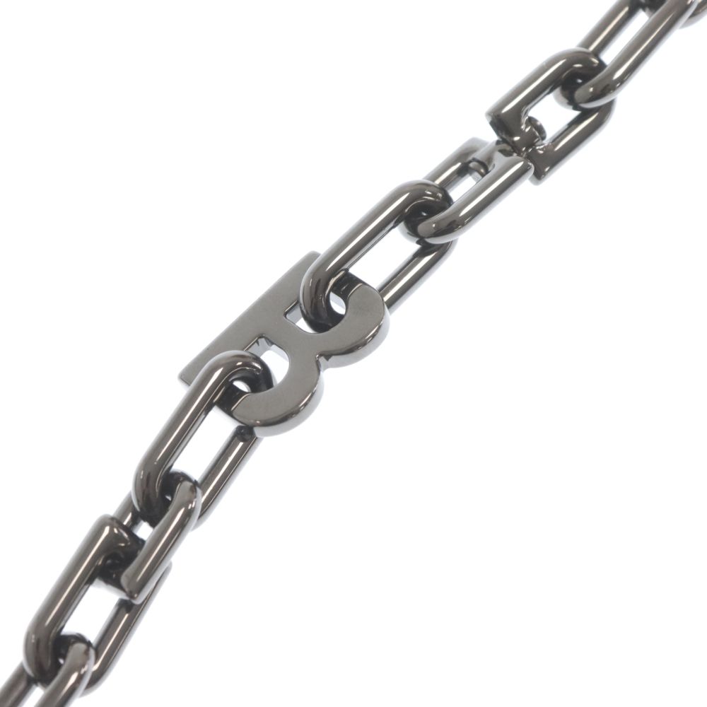 BALENCIAGA (バレンシアガ) Silver Thin B Chain bracelet