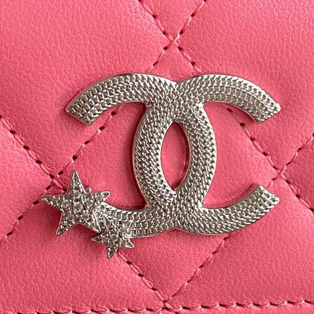 新品・未使用】CHANEL スモール フラップ ウォレットラムスキン 財布  