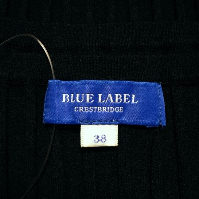 BLUE LABEL CRESTBRIDGE(ブルーレーベルクレストブリッジ) 長袖セーター サイズ38 M レディース美品  - ダークネイビー 薄手