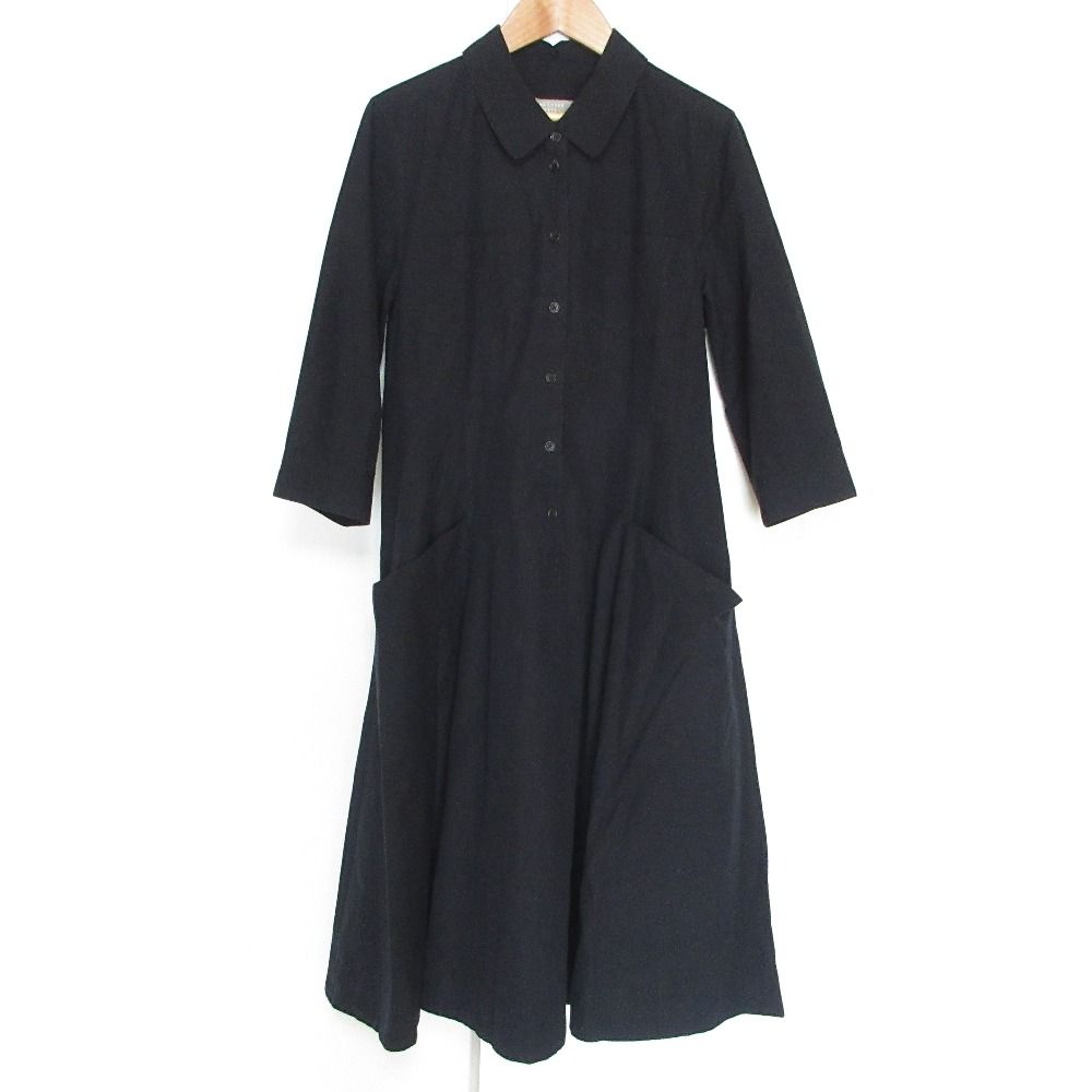 Margaret Howell マーガレットハウエル 七分袖 シャツワンピース