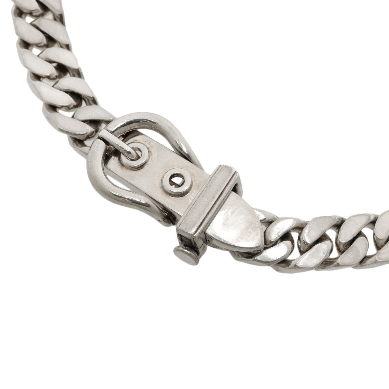 HERMES エルメス SV ブックルセリエ ネックレス 幅 9.1mm 全長 42cm