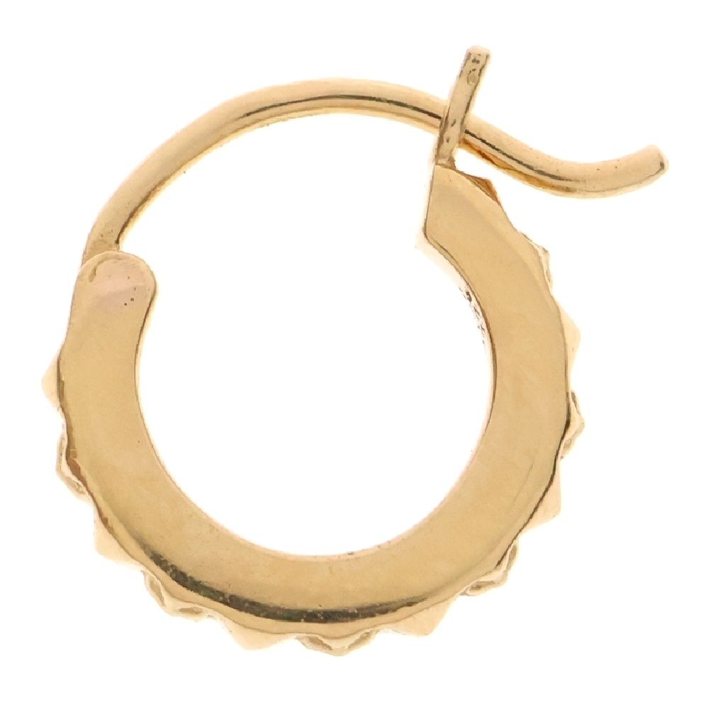CHROME HEARTS クロムハーツ 22K HOOP TFP TINY タイニーTFP フープピアス ゴールド