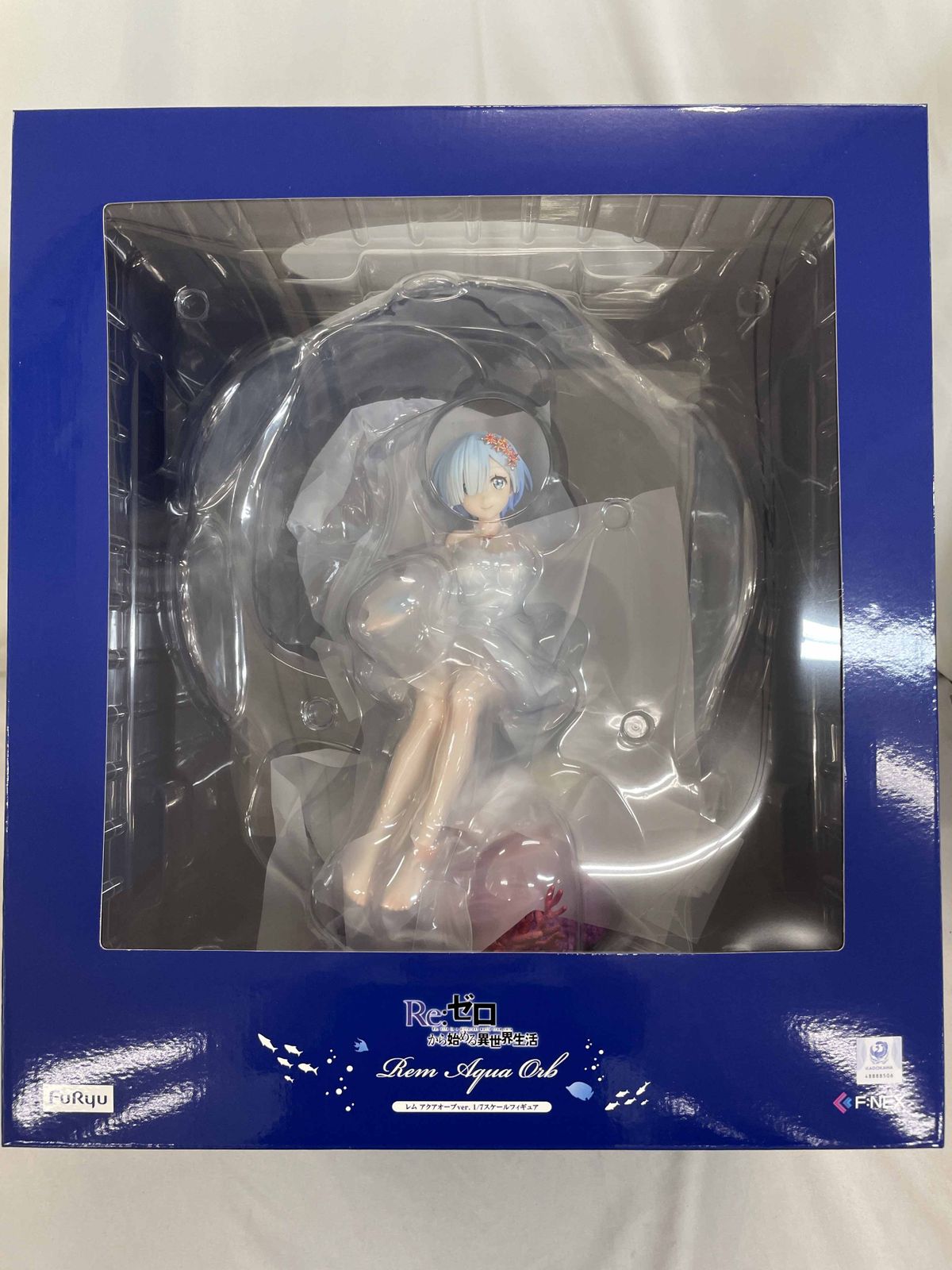 【未開封】F:NEX限定 リゼロ レム アクアオーブver. 1/7スケール フィギュア