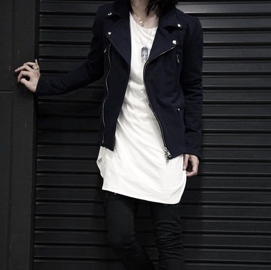 AKM エイケイエム 日本製 ORIGINAL STRETCH JERSEY SOLID W RIDERS 