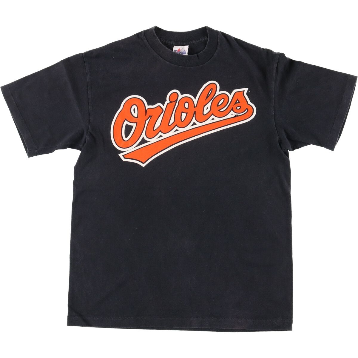 古着 90年代 MAJESTIC MLB BALTIMORE ORIOLES ボルチモアオリオールズ ロゴTシャツ USA製 メンズM ヴィンテージ/eaa442280