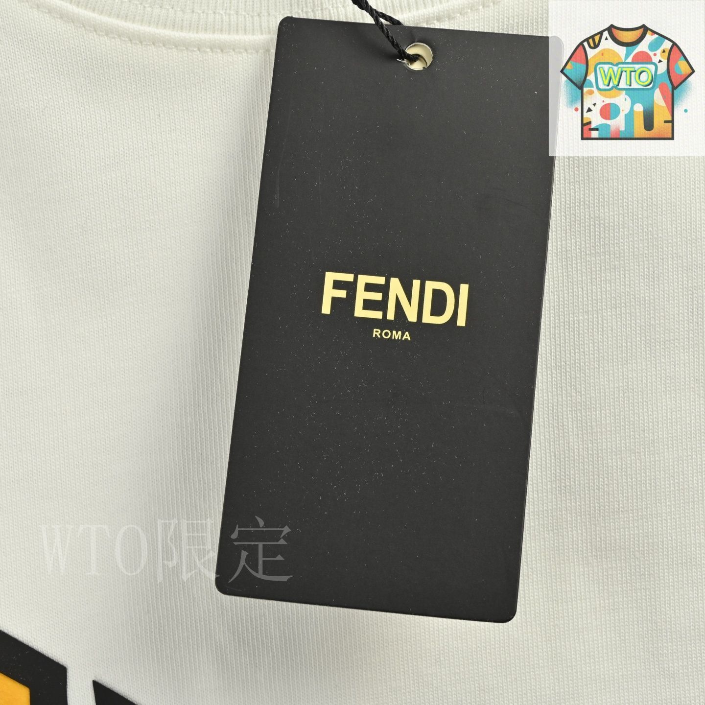 FENDI モンスター　Tシャツ 今日WTO】Fendi 25ss モンスターアイズフロッキング T シャツ