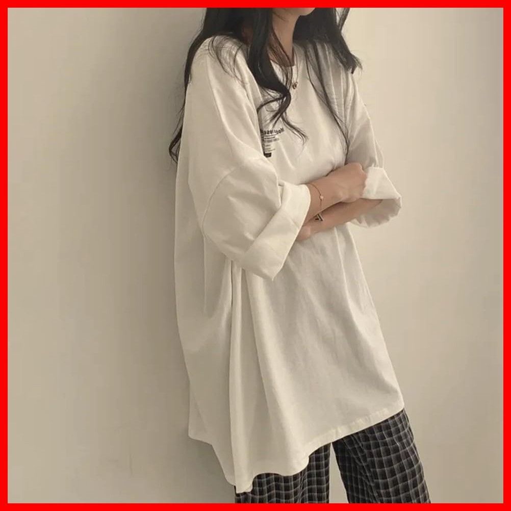 チュニック パーカー ロングtシャツ ロング丈 Tシャツ 綿 コットン チュニック フーディ フード付き レディース 夏 春 秋 カットソー オーバーサイズ youdear_hs-df-025