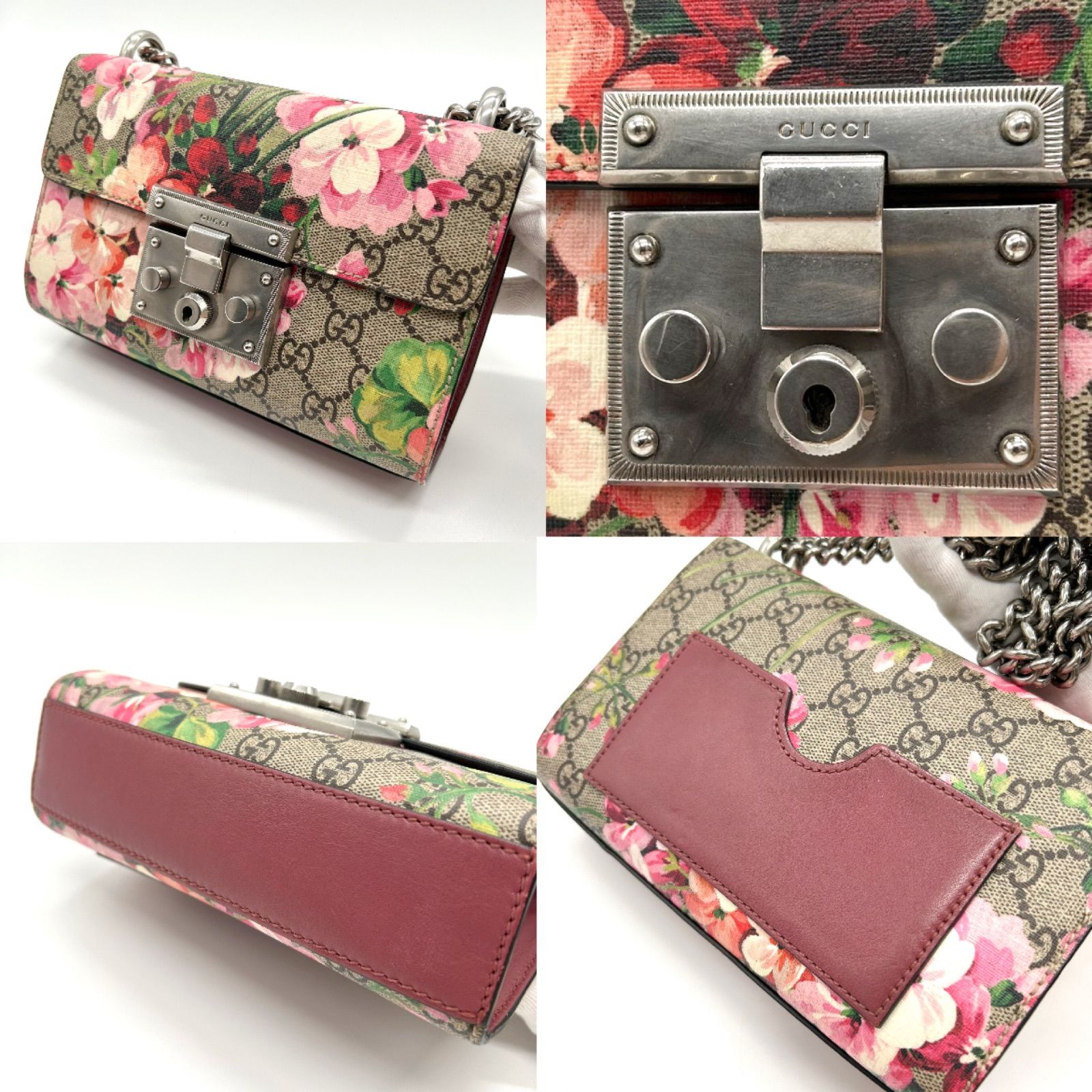 GUCCI グッチ GGスプリーム チェーンショルダーバッグ フローラ