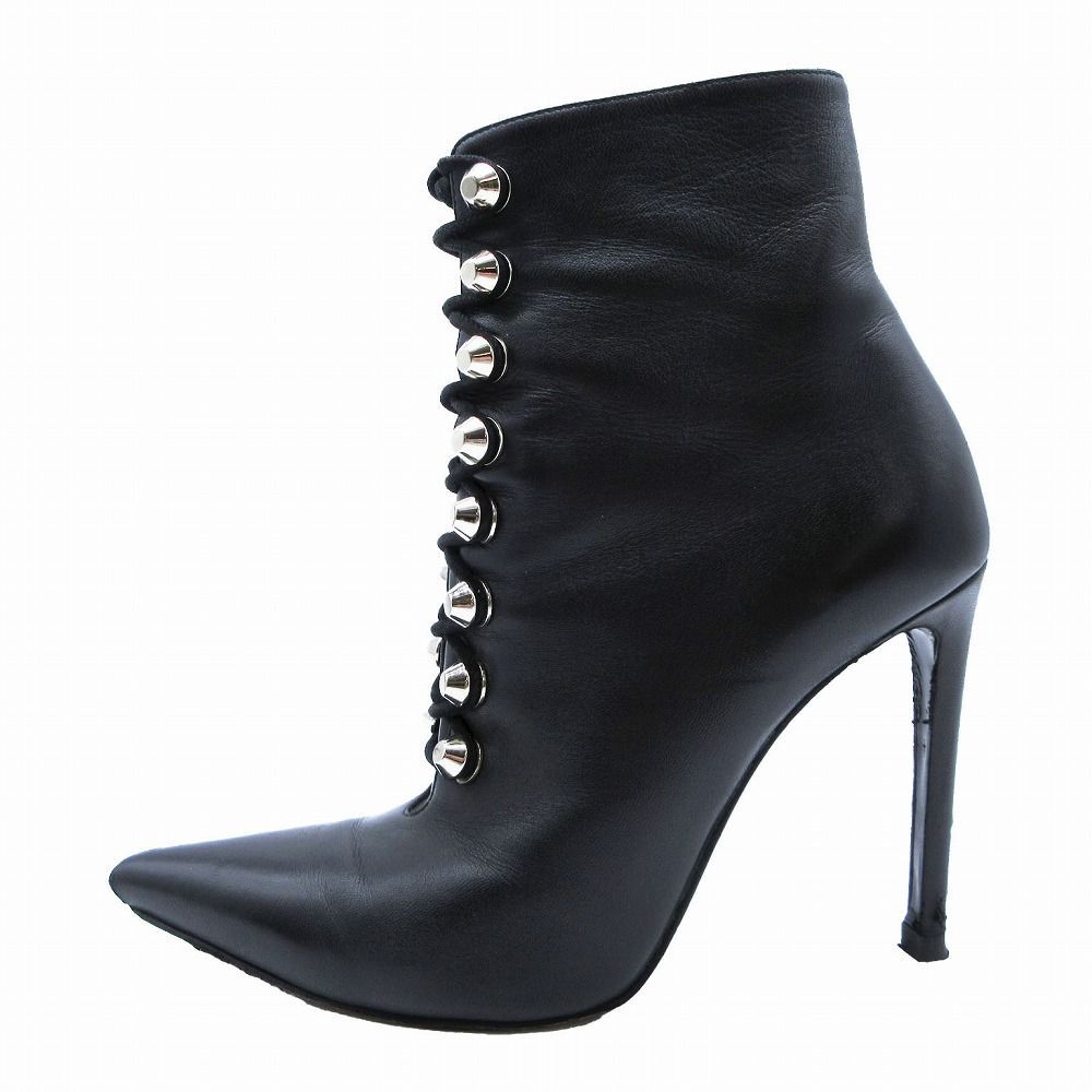 BALENCIAGA バレンシアガ スタッズ レースアップ ショートブーツ 