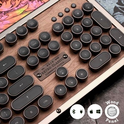 【最終値下げ】AIZOキーボード モデル：Elwood 【無線＆有線】 無線＆有線タイプ】AIZO Retro classic モデル：Elwood - メルカリ