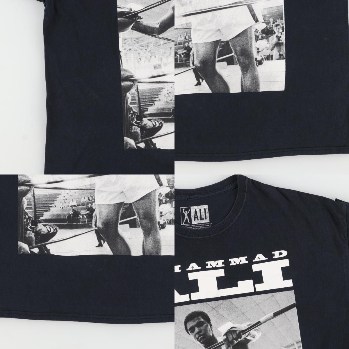 古着 MUHAMMED ALI モハメドアリ ボクシング スポーツプリントTシャツ