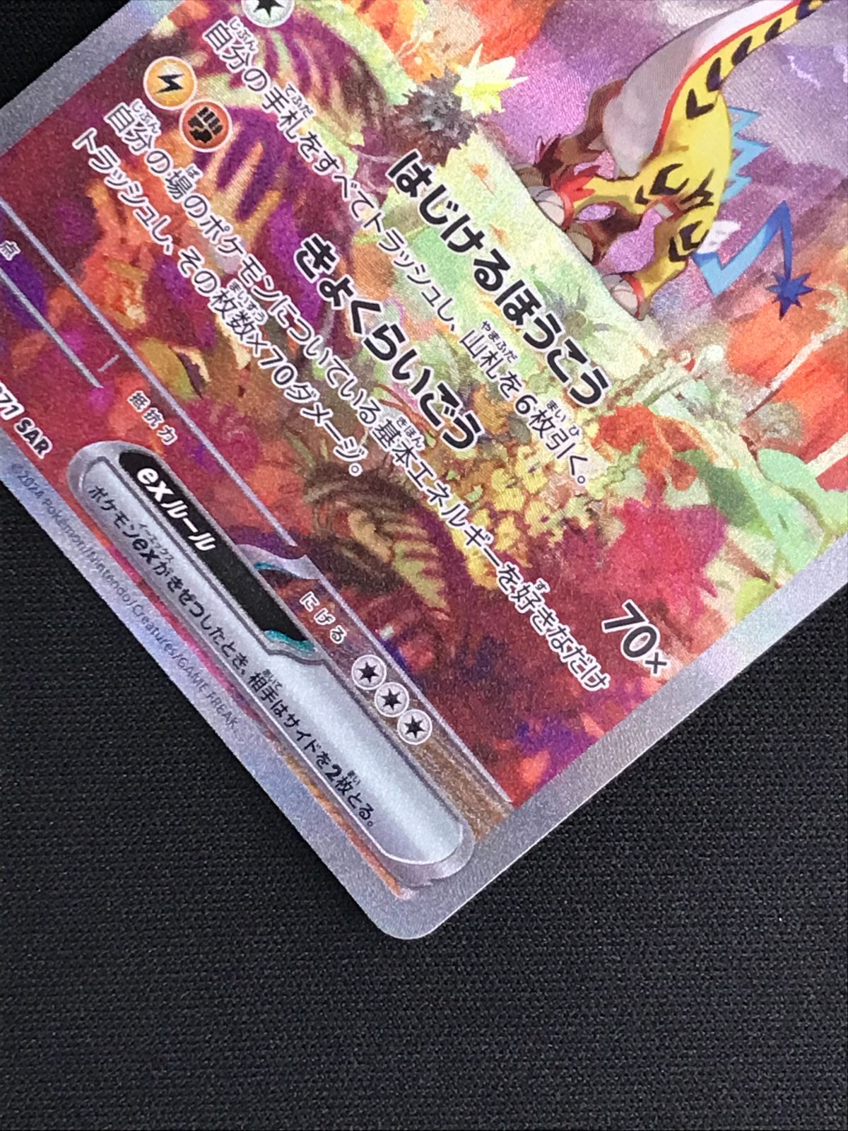 ポケモンカードゲーム ポケカ タケルライコex SAR SV5K-095 SV5K