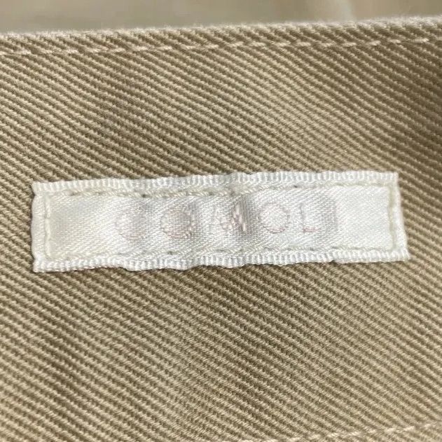 COMOLI コモリ ベルテッドチノパンツ ストレート サイズ1 ベージュ NO