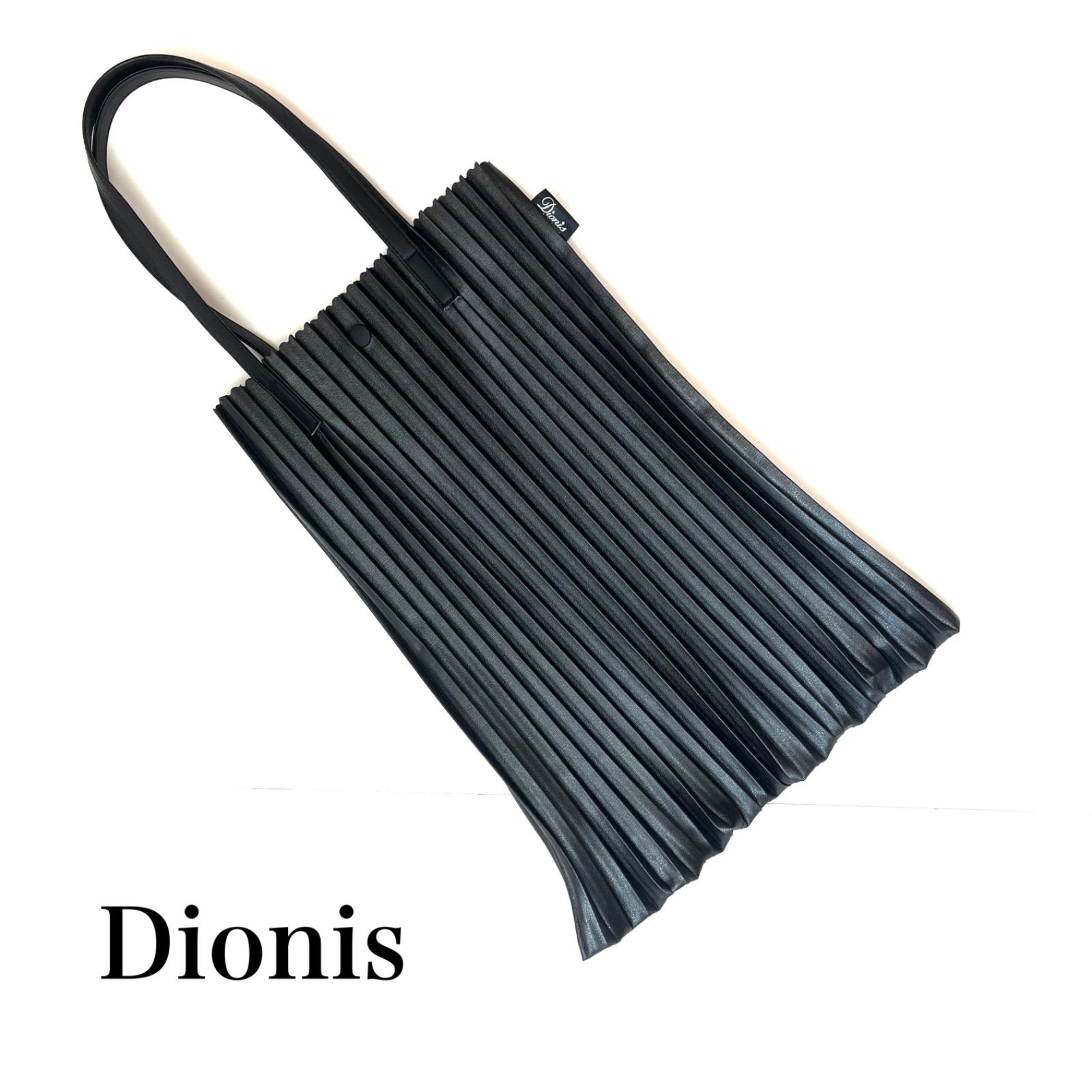 日本製 Dionis ディオニス サテンプリーツバッグ - メルカリ