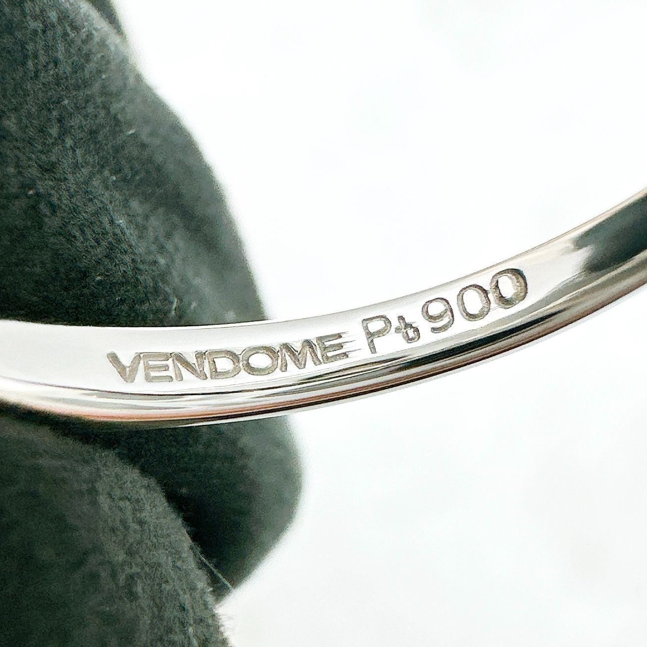 美品/人気🌟VENDOME ハーフエタニティ 0.37ct プラチナ リング 約10号 U