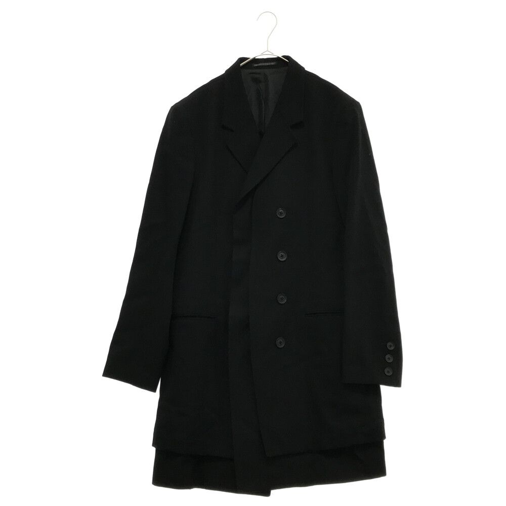 Yohji Yamamoto POUR HOMME (ヨウジヤマモト プールオム) 21AW 前二重比翼アーミーJKT HX-J07-101  レイヤードウールテーラードジャケット ブラック - メルカリ