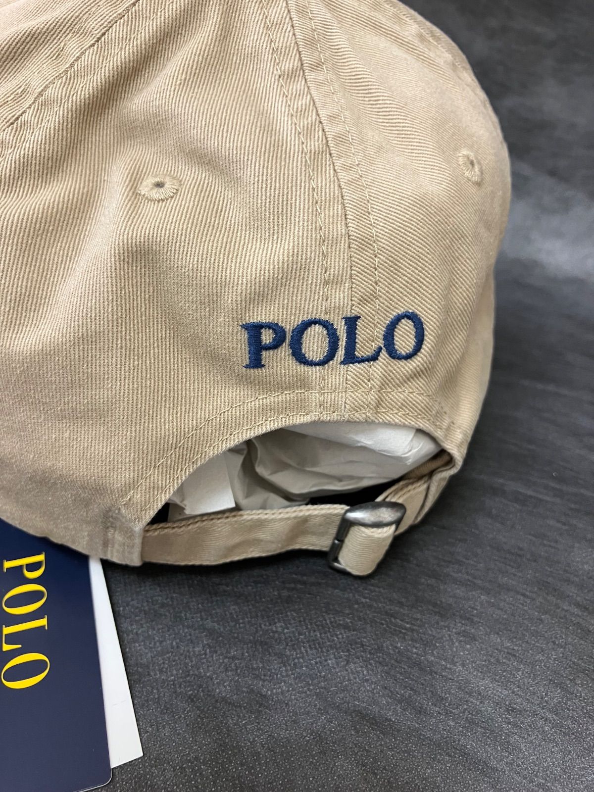 POLO RALPH LAUREN　ハット　M　ベージュ　カーキ 新品】ポロ ラルフローレンキッズ ハット ベージュカーキ