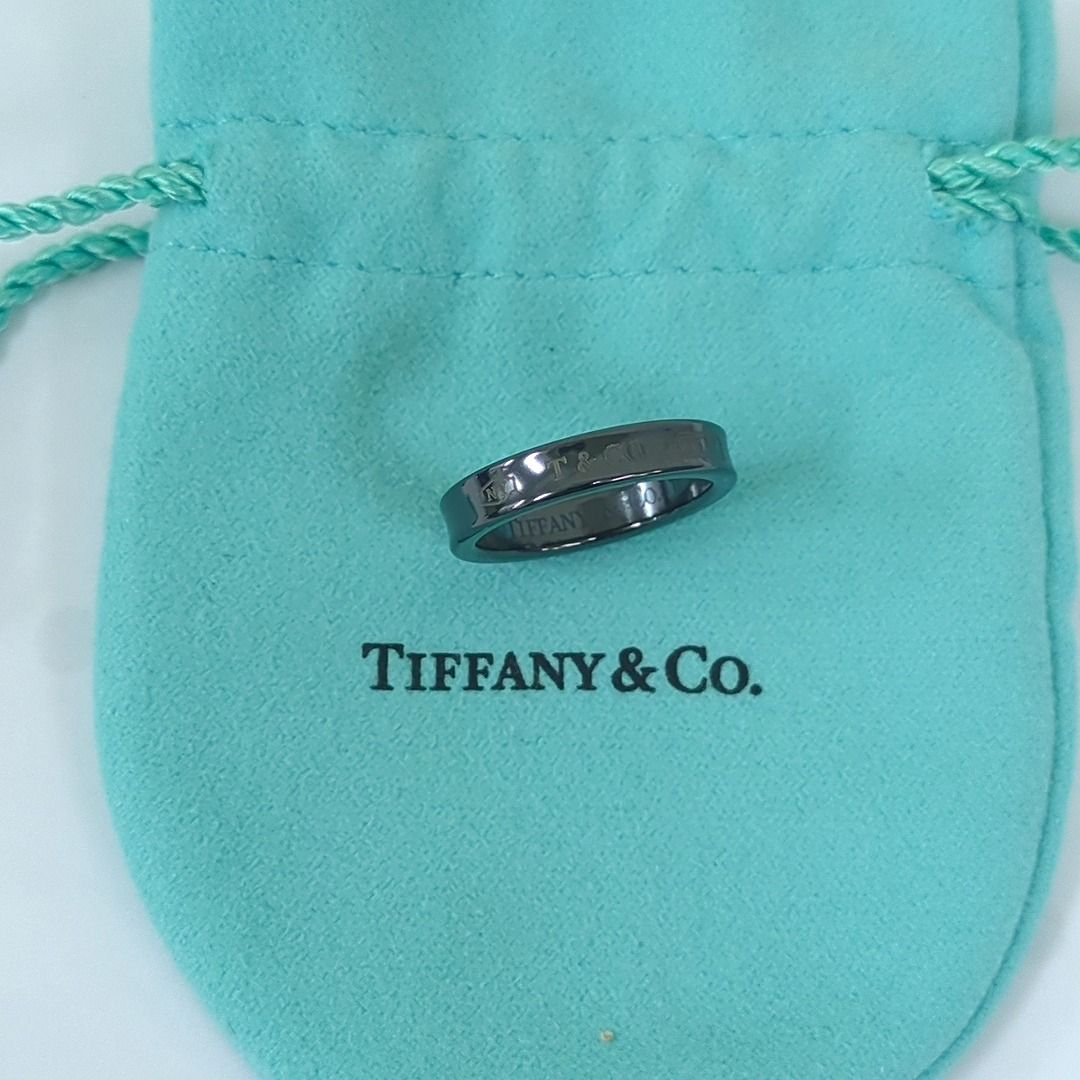 ティファニー 1837 ナロー リング 指輪 チタン 14号 TIFFANY&Co. ティファニー TIFFANY & Co. 1837リング ナロー