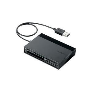 まとめ エレコム ELECOM メモリリーダライタ ブラック MR-C24BK ×5セット