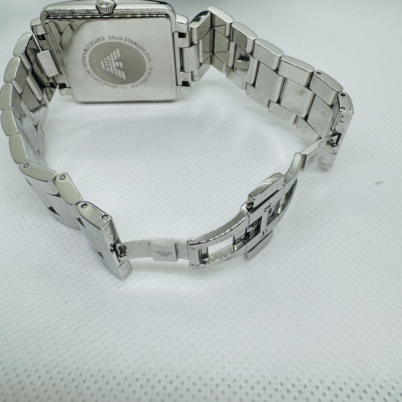 S【中古】EMPORIO ARMANI エンポリオアルマーニ 腕時計 AR11072 ブルー 