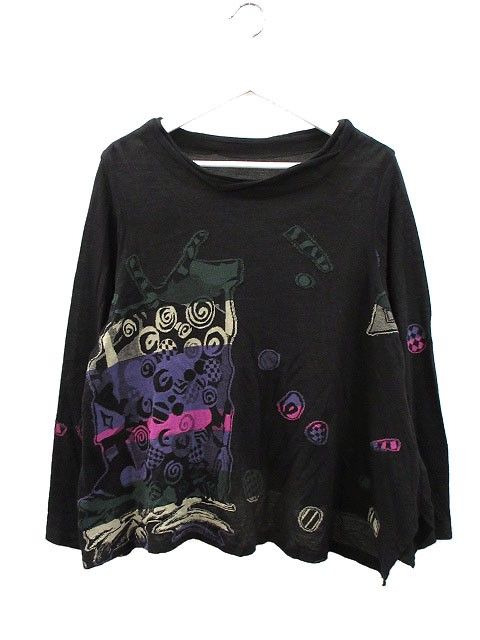 ジウ 慈雨 センソユニコ ジャガード ニット プルオーバー 変形