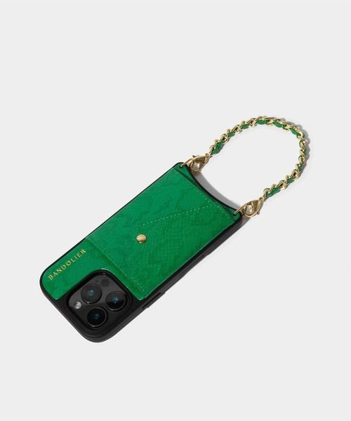 スマホケース BANDOLIER LILY SNAKE GREEN BANDOLET iphone16 シリーズケース CHRISTIANNAURATH_COM_BR