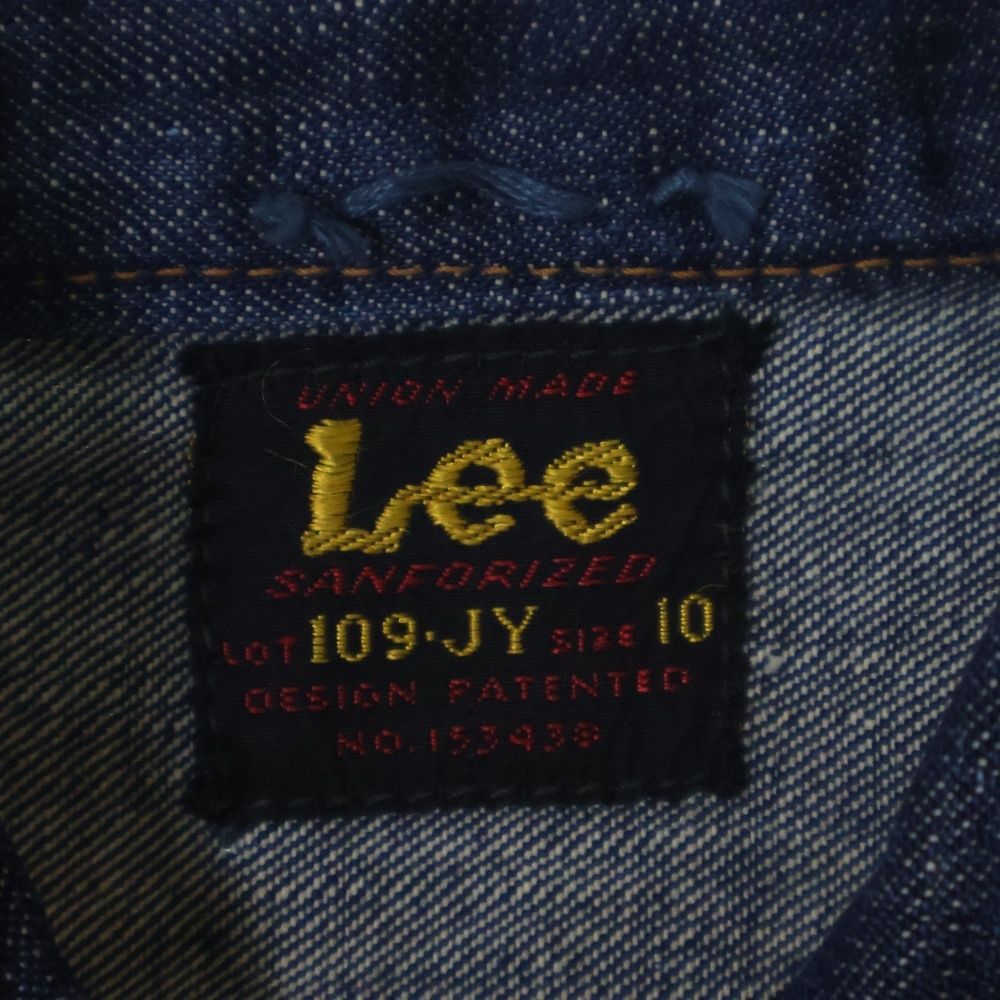 LEE リー 50 s VINTAGE 109-JY Denim Jacket デニムジャケット 赤タグ キッズ 濃紺 その他 ベビー キッズ