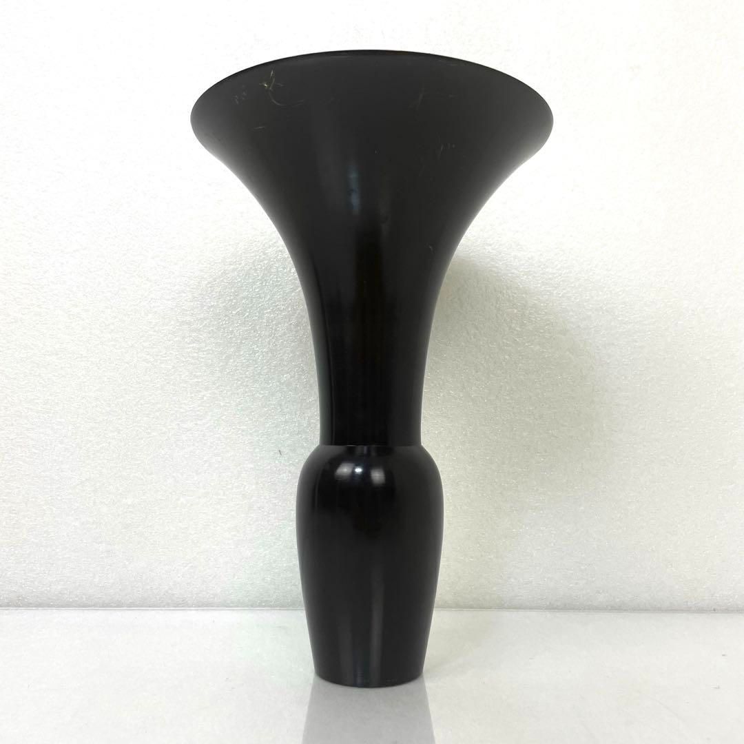 池坊 花器 生花 花瓶 黒 花立 金属製 開口 約17cm 高さ 約26cm - メルカリ